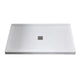 ANZZI Base Series 60 in. L x 32 in. W ANZZI Shower Pan Base with Center Drain in Glossy White Marine Acrylic