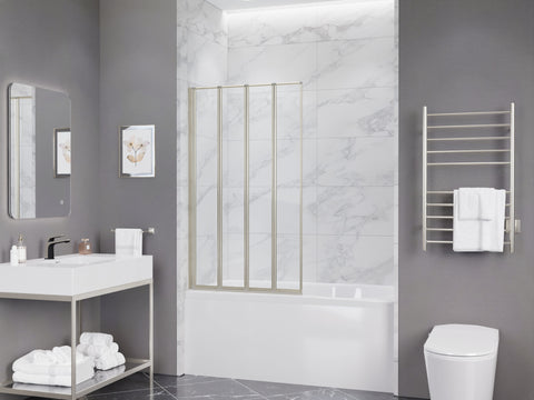 ANZZI 56-in. x 33-in. Accordion-Style Bathtub Shower Door