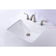 Dahlia Series 20.5 in. Ceramic Undermount Sink Basin