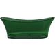 ANZZI Azul 5.8 ft. Solid Surface Center Drain Freestanding Bathtub in Emerald Green