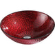 LS-AZ8124 - ANZZI Hollywood Series Deco-Glass Vessel Sink in Lustrous Red
