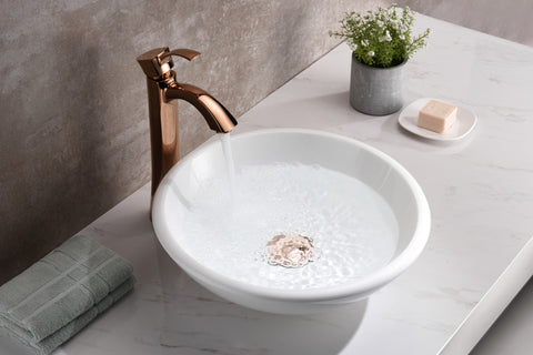 Egret Series Vessel Sink in White