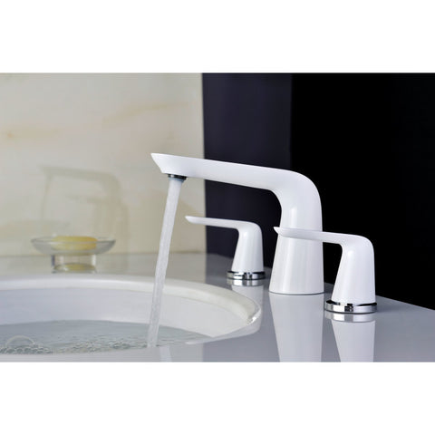 Pendant Series 8 in. Widespread 2-Handle Low-Arc Bathroom Faucet in Polished Chrome