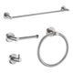 ANZZI 4-Piece Brushed Nickel Bathroom Accessories Set