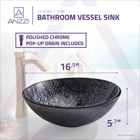 ANZZI Arc Series Vessel Sink