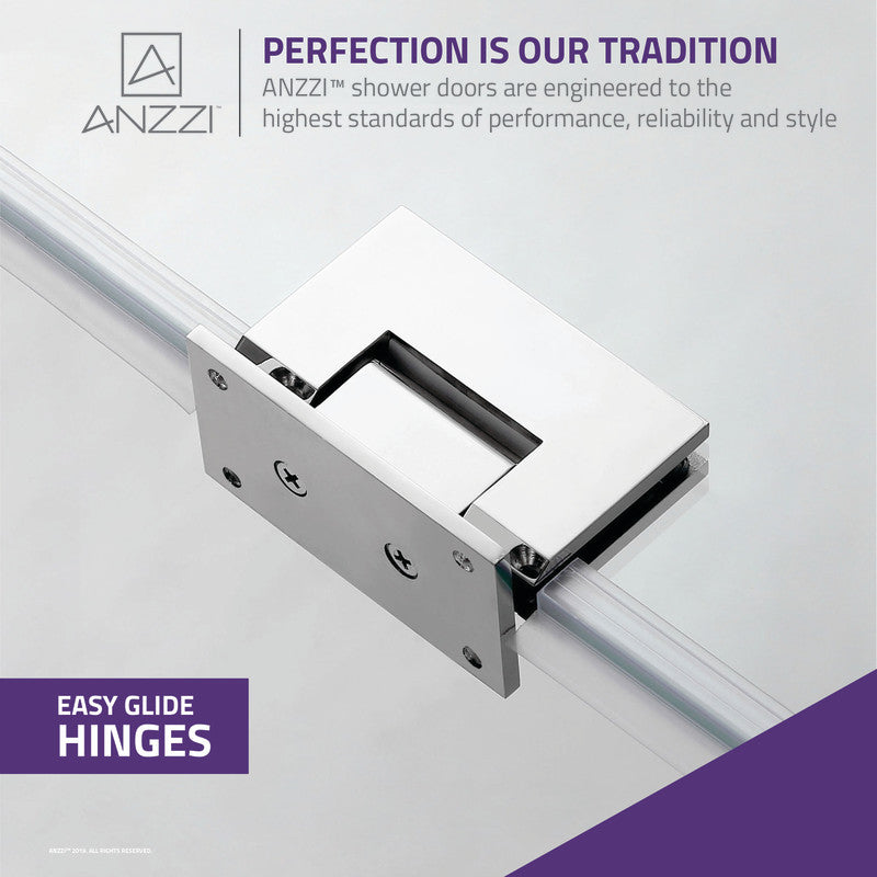 SD-AZ09-01BN - ANZZI Fellow Series 24 in. x 72 in. H Hinged