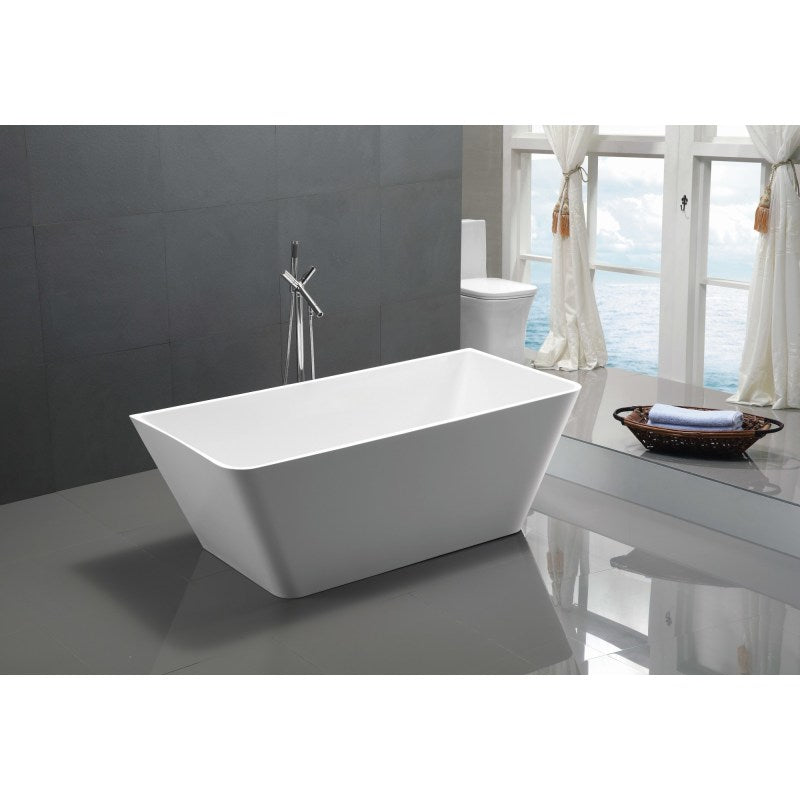 ANZZI Zenith Series 5.58 ft. Freestanding Bathtub