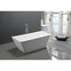 FT-AZ099 - ANZZI Zenith Series 5.58 ft. Freestanding Bathtub in White