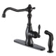 KF-AZ224ORB - Highland Single-Handle Standard Kitchen Faucet with Side Sprayer in Oil Rubbed Bronze