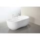 FT-AZ097 - ANZZI Bawris Series 5.42 ft. Freestanding Bathtub in White