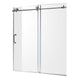 Anzzi 5 ft. Acrylic Rectangle Tub With 60 in. x 62 in. Frameless Sliding Tub Door
