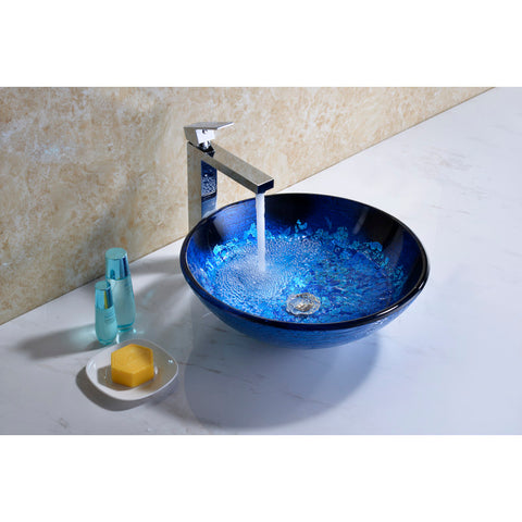 Tara Series Deco-Glass Vessel Sink