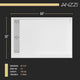 Alexander 60 in. L x 32 in. W Alcove Shower Pan Base with Left or Right Drain in Glossy White Marine Acrylic