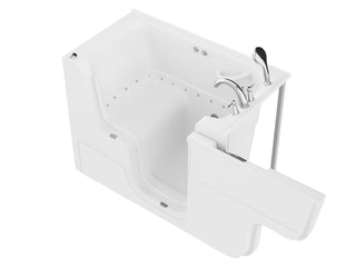 ANZZI Coupe Series 29 in. x 53 in. Wheelchair Access Walk-In Air Tub in White
