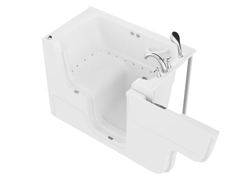 ANZZI Coupe Series 29" x 52" Wheelchair Accessible Therapeutic Tub with Dual Hydrotherapy (Air & Water), Fast Drain, Inline Heater, Chromatherapy, Aromatherapy, and Quick Fill Faucet