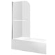 ANZZI 60 in. L x 30 in. W x 79 in. H Right Drain White Rectangular Tub with Frameless Tub Door in Brushed Nickel Finish