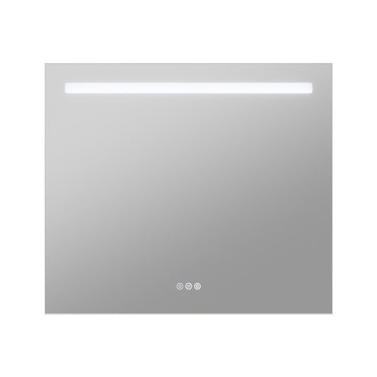 BA-LMDFX011AL - ANZZI 28-in. x 32-in. LED Front/Top/Bottom Light Bathroom Mirror with Defogger