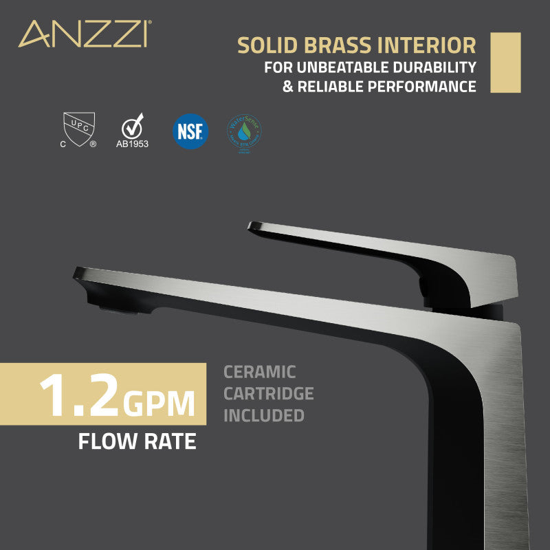 L-AZ904MB-BG - ANZZI Single Handle Single Hole Bathroom Vessel 