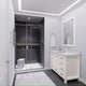 ANZZI Leon Series 48 in. by 76 in. Frameless Sliding Shower Door with Handle