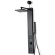 Dion Series 39 in. 2-Jetted Shower with Heavy Rain Showerhead and Spray Wand, Full Body Shower System in Matte Black