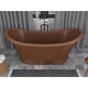 BT-007 - ANZZI Nero 70 in. Handmade Copper Double Slipper Flatbottom Non-Whirlpool Bathtub in Hammered Antique Copper