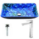 Voce Series Deco-Glass Vessel Sink with Enti Faucet