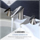 Chord Series 8 in. Widespread 2-Handle Low-Arc Bathroom Faucet in Brushed Nickel