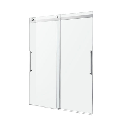 ANZZI Stellar Series 60 in. x 76 in. Frameless Sliding Shower Door with Handle