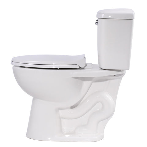 T1-AZ063 - ANZZI Author 2-piece 1.28 GPF Single Flush Elongated Toilet in White
