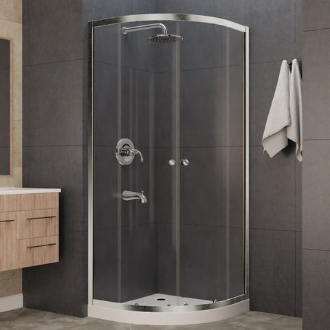 Mare 35 in. x 76 in. Framed Shower Enclosure with TSUNAMI GUARD