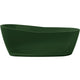 ANZZI Ember 5.4 ft. Solid Surface Center Drain Freestanding Bathtub in Emerald Green