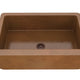 Venture Farmhouse Handmade Copper 33 in. 0-Hole Single Bowl Kitchen Sink in Polished Antique Copper