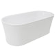 FT-AZ067 - ANZZI Jericho Series 67" Air Jetted Freestanding Acrylic Bathtub in White