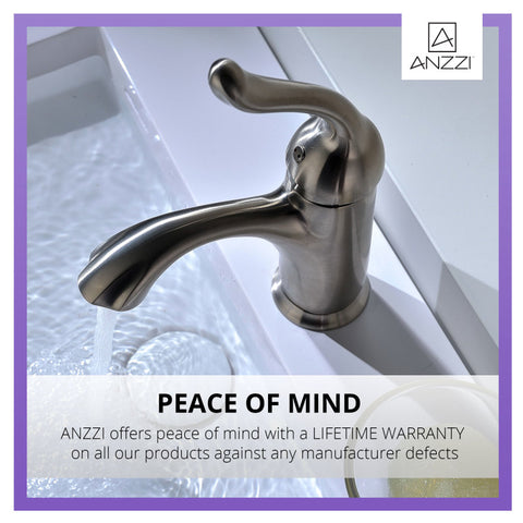 ANZZI Arc Series Single Hole Single-Handle Low-Arc Bathroom Faucet