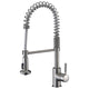 KF-AZ1673BN - ANZZI Eclipse Single Handle Pull-Down Sprayer Kitchen Faucet in Brushed Nickel