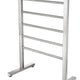 Riposte Series 6-Bar Stainless Steel Floor Mounted Electric Towel Warmer Rack in Polished Chrome