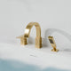 Nite Series Single-Handle Deck-Mount Roman Tub Faucet with Handheld Sprayer in Brushed Gold