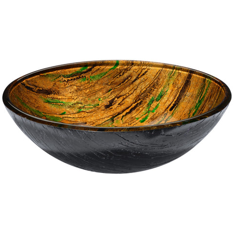 ANZZI Gwazeni Series Vessel Sink in Shifting Earth