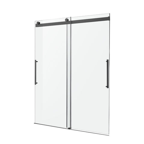 ANZZI Stellar Series 60 in. x 76 in. Frameless Sliding Shower Door with Handle