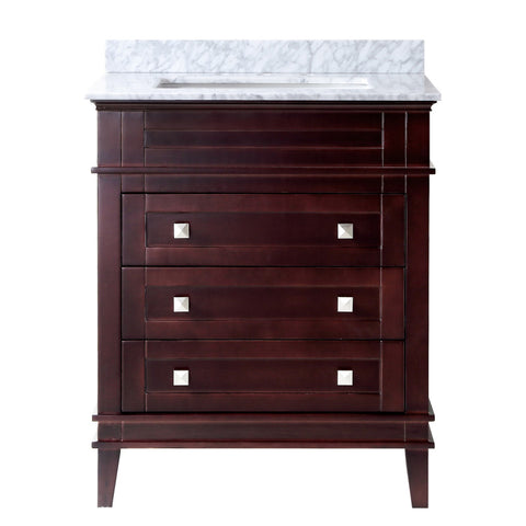 ANZZI Wineck 36 in. W x 35 in. H Bathroom Vanity Set in Rich Chocolate