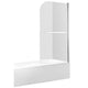 Anzzi 5 ft. Acrylic Rectangle Tub With 34 in. x 58 in. Frameless Tub Door