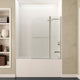 Anzzi 5 ft. Acrylic Rectangle Tub With 48 in. x 58 in. Frameless Tub Door