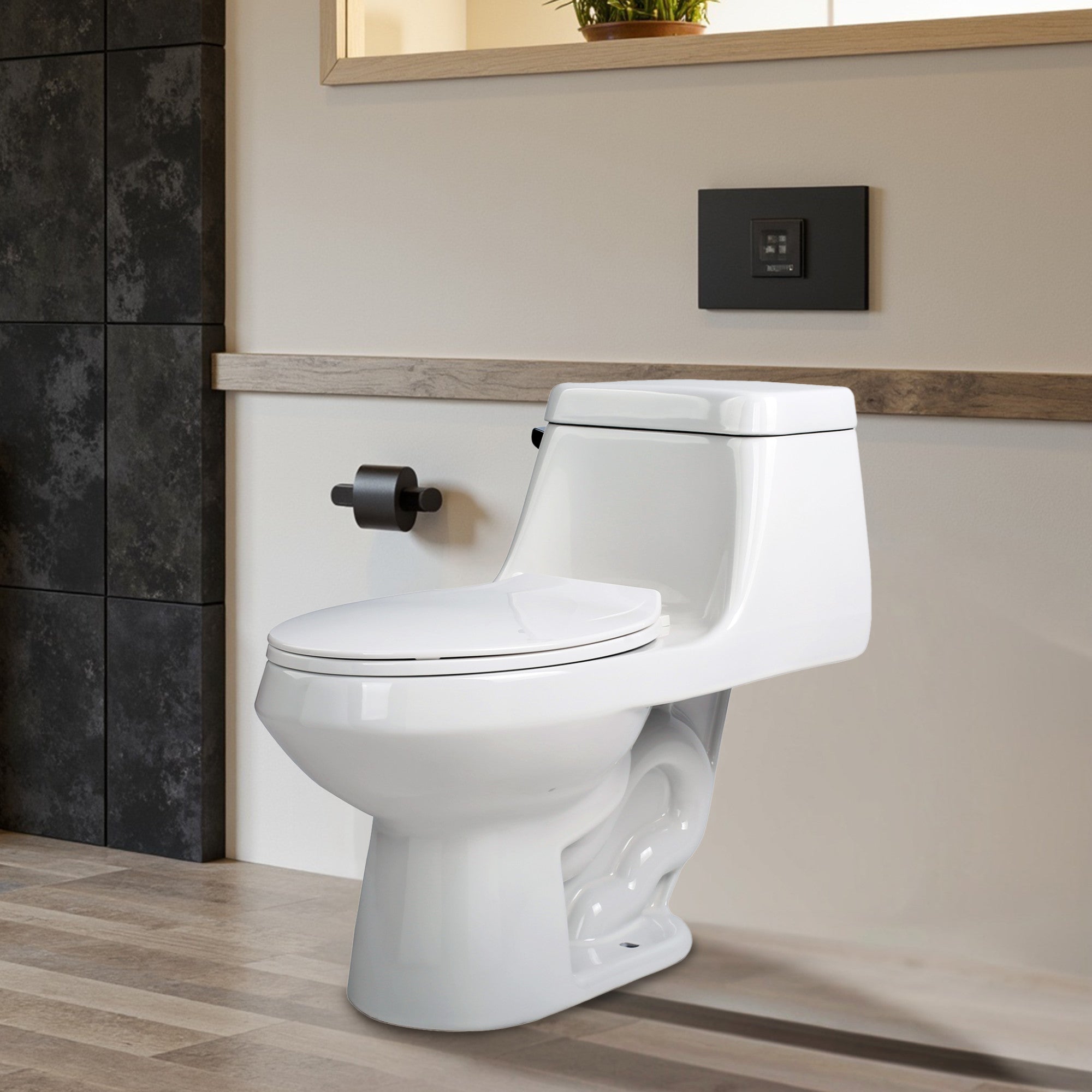 T1-AZ058 - ANZZI Zeus Series 12 in. Closed Coupled 1.28 GPF Single