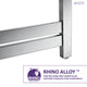 Tahitian Series 8-Bar Stainless Steel Wall Mounted Towel Warmer in Brushed Nickel