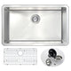 ANZZI VANGUARD Undermount 30 in. Single Bowl Kitchen Sink with Singer Faucet