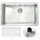 ANZZI VANGUARD Undermount Stainless Steel 30 in. 0-Hole Kitchen Sink and Faucet Set with Soave Faucet