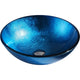 Arc Series Deco-Glass Vessel Sink with Crown Faucet