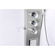 SP-AZ042 - ANZZI Field 58 in. Full Body Shower Panel with Heavy Rain Shower and Spray Wand in Brushed Steel