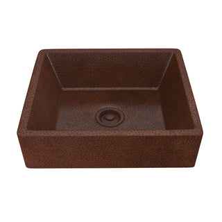 LS-AZ338 - ANZZI Tidal 19 in. Handmade Vessel Sink in Hammered Antique Copper