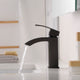 Revere Series Single Hole Single-Handle Low-Arc Bathroom Faucet in Matte Black